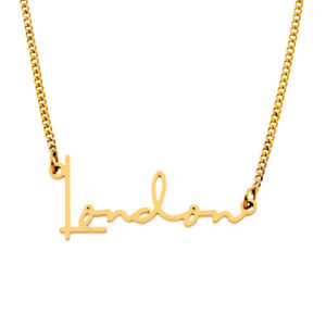 Name Necklace - 18K Gold Plated - Style No.3