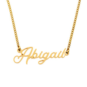 Name Necklace - 18K Gold Plated - Style No.4