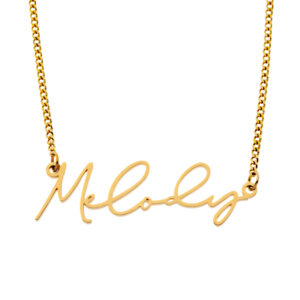 Name Necklace - 18K Gold Plated - Style No.5