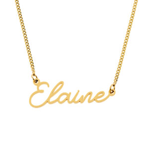 Name Necklace - 18K Gold Plated - Style No.6